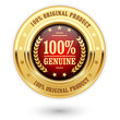 100 percent genuine product - golden insignia (medal)