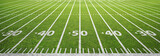 american football field and grass