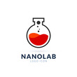 Nano lab logo template