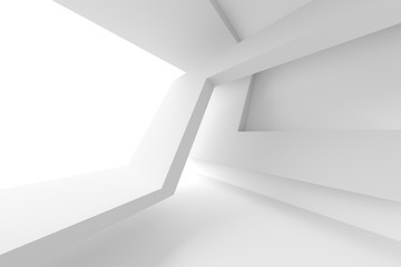 Poster - white modern interior design