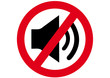 Schild Lautstärke verboten