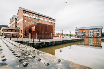 Wall Mural - Gloucester Docks at sunset