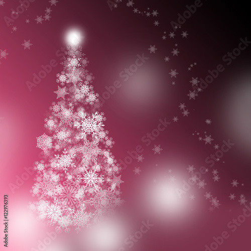 White Snowflakes Christmas Tree At The Pink And Black Background Buy This Stock Illustration And Explore Similar Illustrations At Adobe Stock Adobe Stock