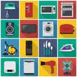 Home appliances flat icon on isolated transparent background	