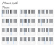 Piano minor sixth interval infographics