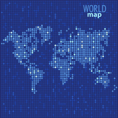 Naklejka na meble Vector world map