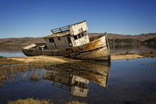 Abandoned Boat In Point Reyes California