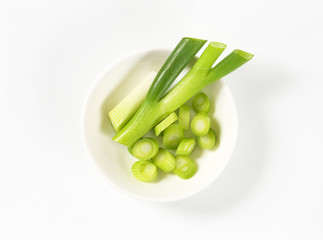 Canvas Print - chopped green onion