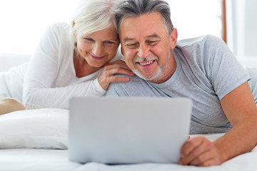 Poster - Senior couple using laptop
