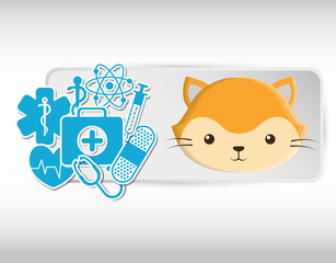 Wall Mural - pet care center service icons vector illustration design