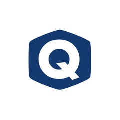 Wall Mural - Letter Q in polygon logo design