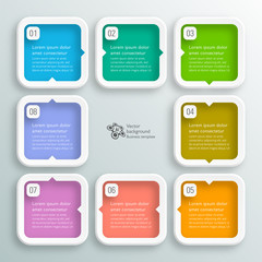 Wall Mural - 8 squircle arrow frame #vector graphic