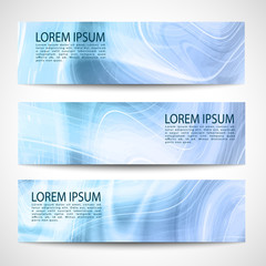 Wall Mural - Abstract header blue wave white vector design