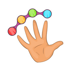 Poster - Color buttons icon. Cartoon illustration of buttons vector icon for web design