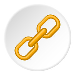 Poster - Chain icon. Cartoon illustration of chain vector icon for web