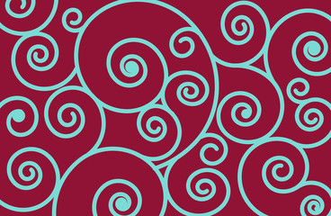 Wall Mural - Burgundy and Blue Swirl Background