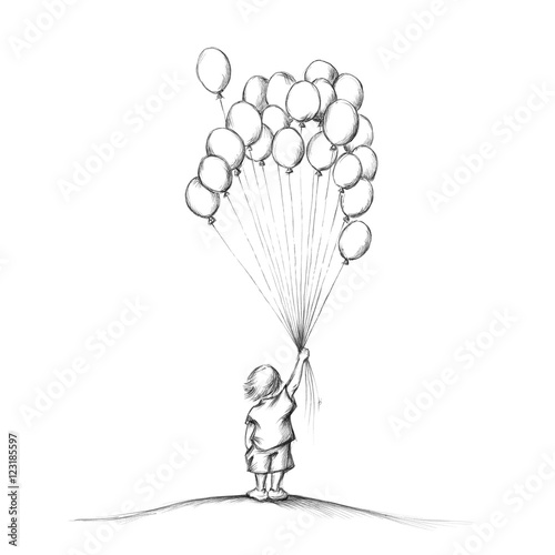 Kleiner Junge Mit Luftballons Buy This Stock Illustration And Explore Similar Illustrations At Adobe Stock Adobe Stock