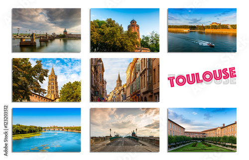 toulouse carte Carte postale de Toulouse en Occitanie, France   Buy this stock 