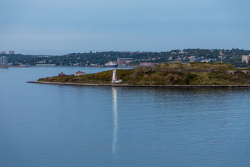 Canvas Print - Halifax Lighthouse at Night