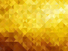 Gold Low Poly Triangle Sharp Abstract Background Vector Illustration Design