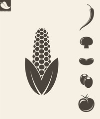 Wall Mural - Vegetables. Vector illustration