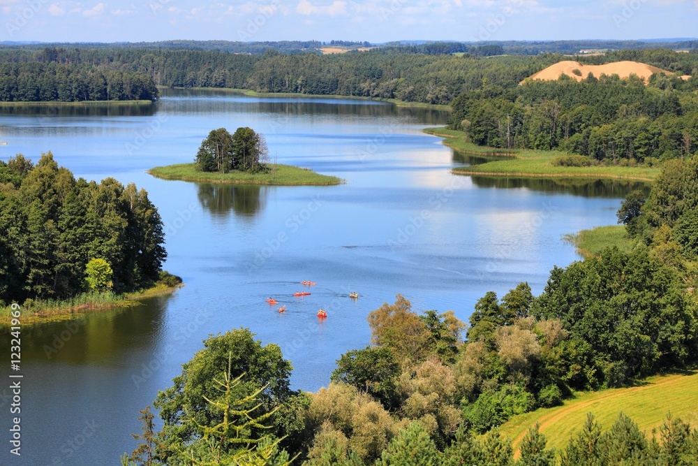 Poland landscape - Mazury lake region - obrazy, fototapety, plakaty 
