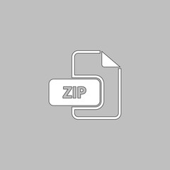 Fototapete - ZIP Icon Vector