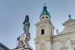 Cathedral square (Domplatz) located in Salzburg, Austria