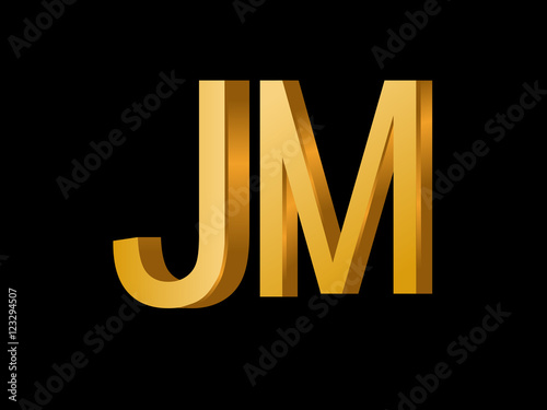 JM Initial Logo for your startup venture Stock Vector