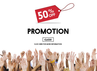 Wall Mural - Promotion Discount Price Tag Campaign Concept