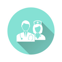 Poster - Nurse - vector icon.