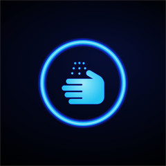 Sticker - Glowing App Button - Dark