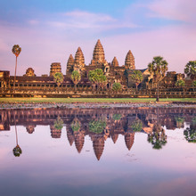 Angkor Wat Temple At Sunrise, Siem Reap, Cambodia