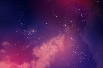 night sky with stars.