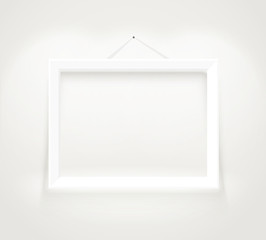 Aufkleber - Photorealistic picture frame. Presentation vector template