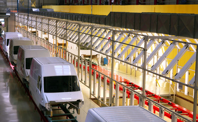 Wall Mural - car assembly plant