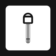 Poster - Car key icon in simple style isolated on white background. Open symbol