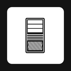 Poster - System unit of computer icon in simple style isolated on white background. Case symbol