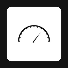 Poster - car speedometer icon in simple style on a white background