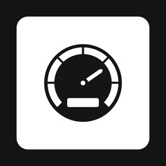 Poster - Tachometer icon in simple style on a white background