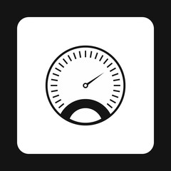 Poster - Car speedometer icon in simple style on a white background