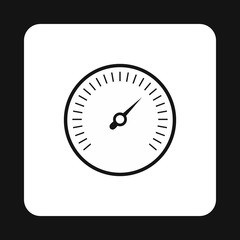 Poster - Car speedometer icon in simple style on a white background
