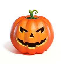 Halloween Pumpkin Jack O Lantern 3d Rendering