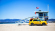 Lifeguard car on beach