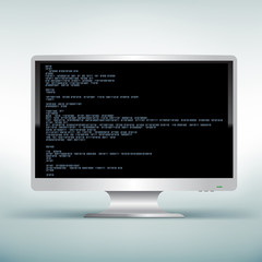 pc white monitor code