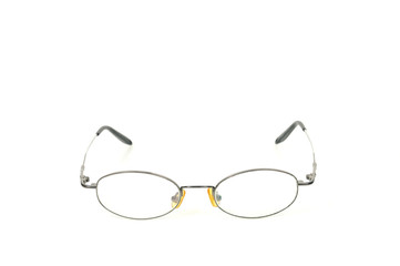 Eye glasses design on white background