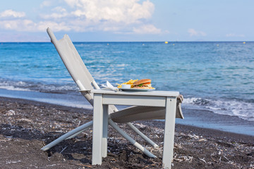 Fast food on the beach