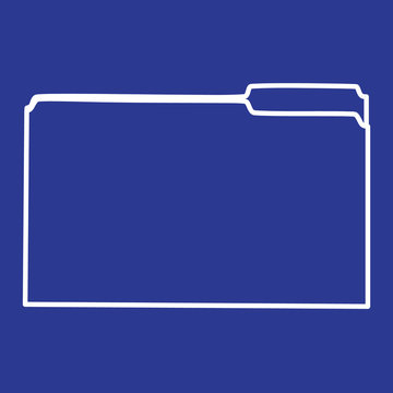 Isolated empty file folder icon vector illustration