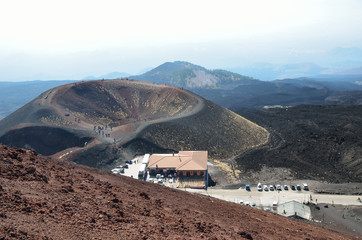 Sapienza Refuge on the volcano Etna