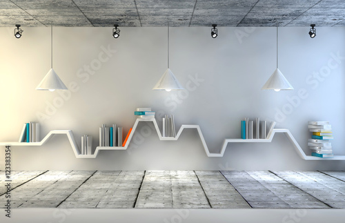 Fotografie, Obraz Modern interior room with a beautiful furniture